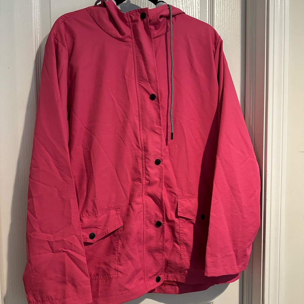 Women's Pink Hooded Jacket
